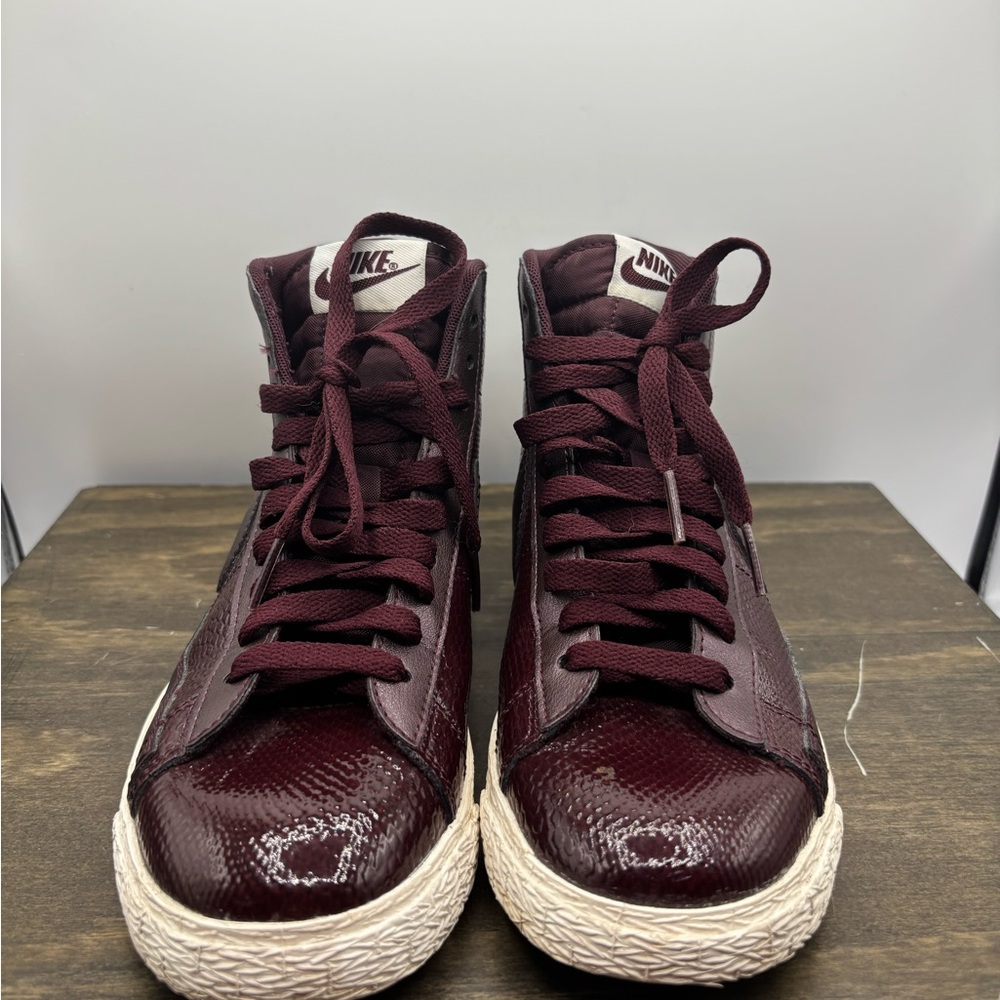 Nike Burgundy High-Top Athletic Shoes